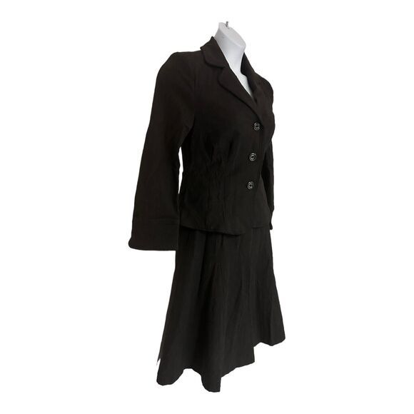 Monroe & Main Jacquard Business Office Dinner Party Anna Suit Blazer Skirt Set - Picture 2 of 16